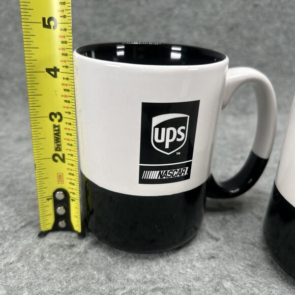 UPS NASCAR Coffee Mugs - Set of 2 - Collaboration Collectible Racing Memorabilia - Picture 6 of 7